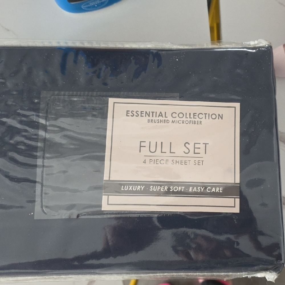 Macy's Essential Collection Full Sheet Set - Navy